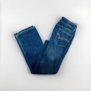 Wrangler Bootcut Women’s Size 6 Jeans With Stretch Regular Embroidered Pockets